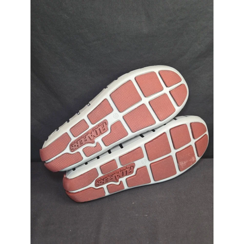 Floafers Mens Country Club Driver Grey Red‎ Water Shoes Loafers Size 13 NEW!